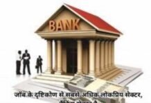 के दृष्टिकोण से सबसे अधिक लोकप्रिय सेक्टर, बैंकिंग सेक्टर है. (1)